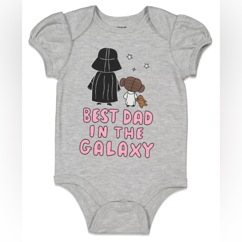 🌟 Star Wars Baby Girls Short Sleeve Bodysuit, 18M 🌟